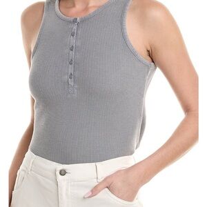 Splendid Dark Gray Bethany Henley Tank